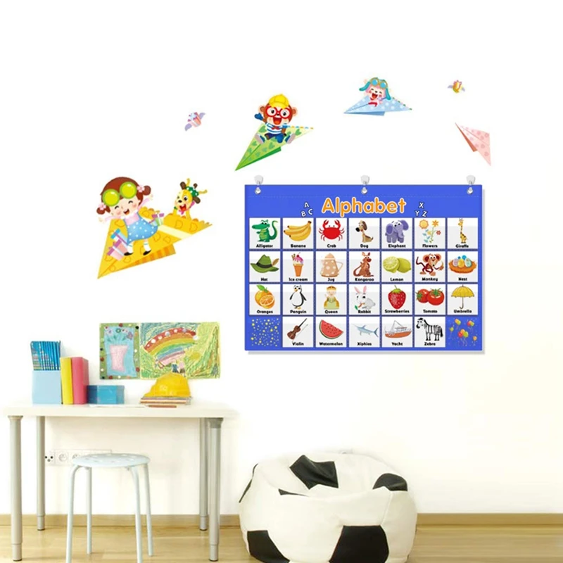 Alphabet Pocket Chart Word Recognition ABC Kids Educational Tool With Card | Игрушки и хобби
