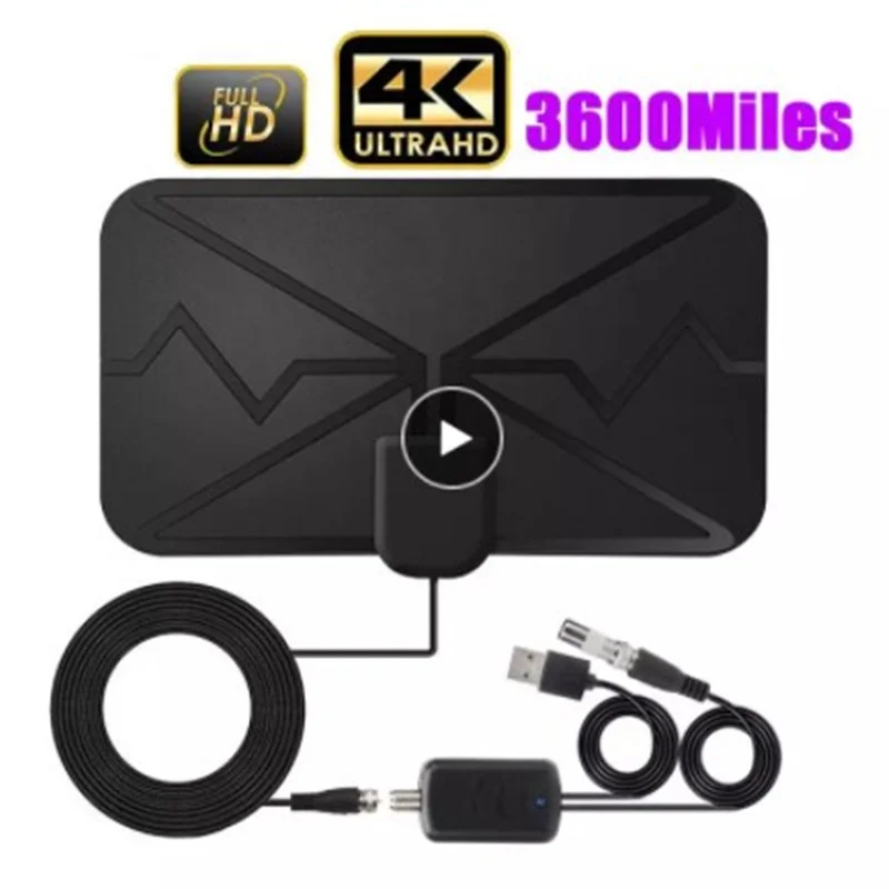 3600 миль 4K цифровая антенна DVB T2 трансляции ТВ усилитель для закрытых помещений