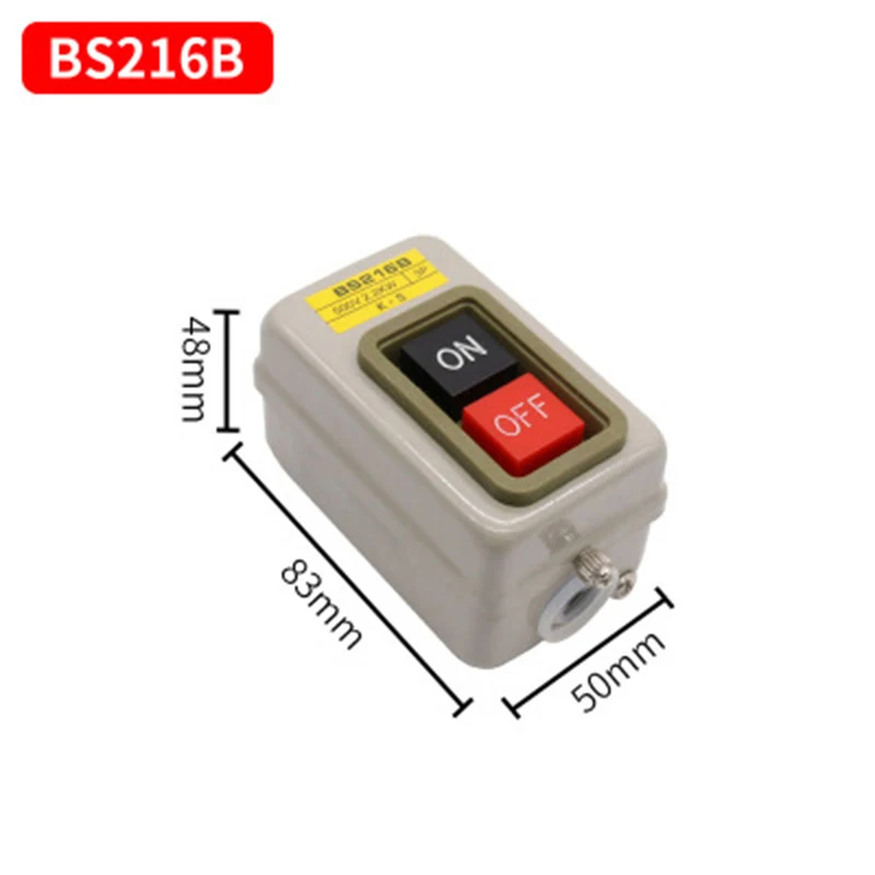 Новый BS211B BS216B BS230B 3 фазы включения/выключения кнопка переключатель three-phase3P 380 В