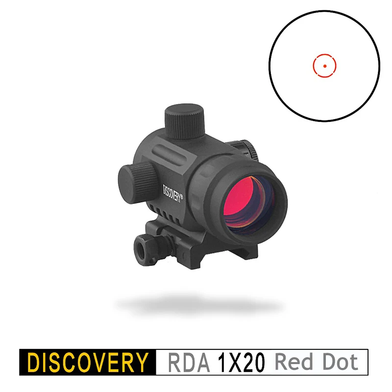Голографический прицел Дискавери RDA 1X20 оптический прицел Красная точка для Пикатинни стрельбы тактические прицелы для охоты на открытом воздухе