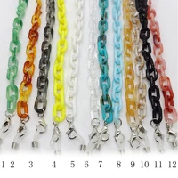 acrylic chain face mask necklace glasses chain sunglasses straps mask lanyards women men neck chains holder anti lost fashion