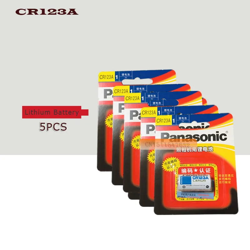 5 упак./лот новый оригинальный Panasonic CR123A CR17345 3V литиевая батарея камера не