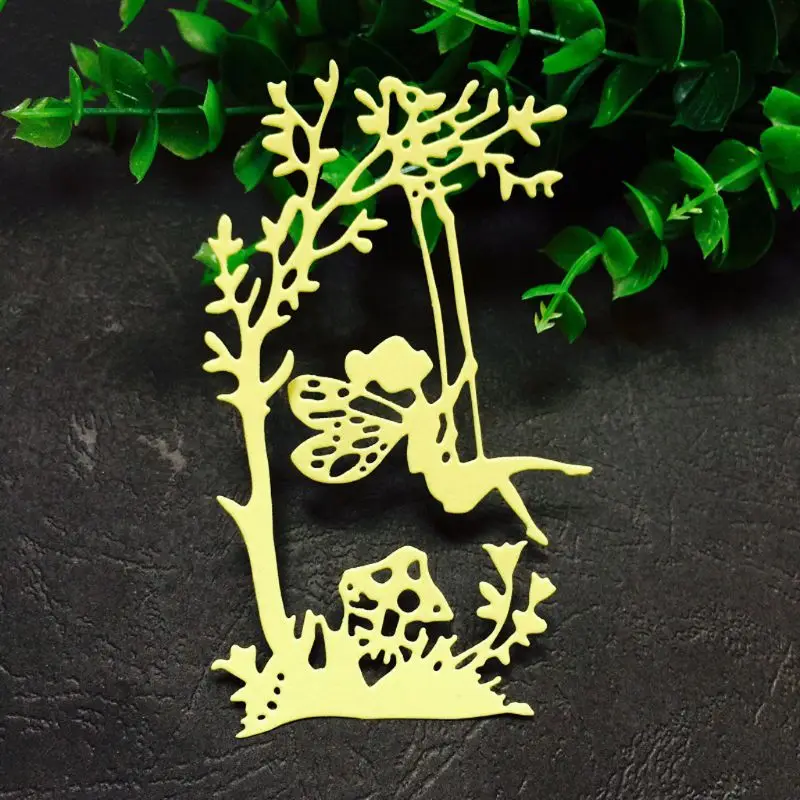 

Swing Girl Metal Cutting Dies Stencil DIY Scrapbooking Album Stamp Paper Card Embossing Craft Decor