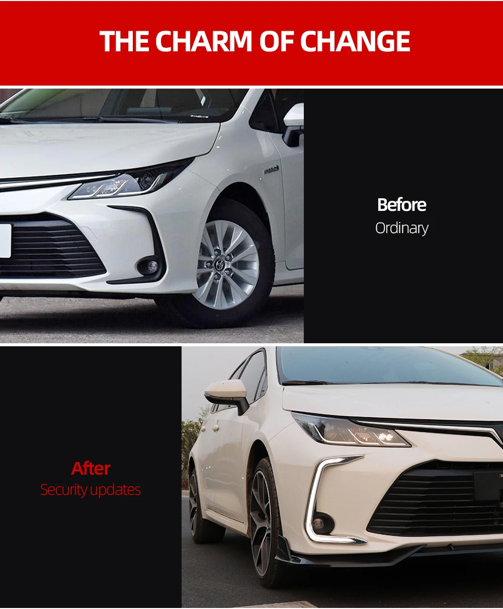 Автомобильный мигающий 2 шт. для Toyota Corolla желтое Сигнальное реле Водонепроницаемый Автомобильный светодиодный DRL лампа Светодиодный дневной ходовой светильник