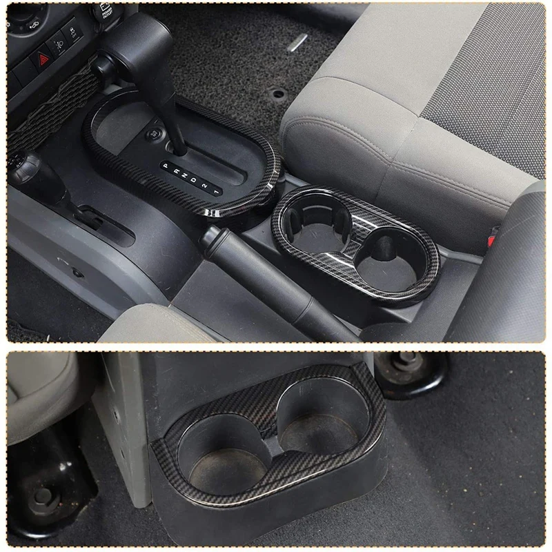 Для Jeep Wrangler JK 2007-2010 накладка на переднюю и заднюю панель переключения передач
