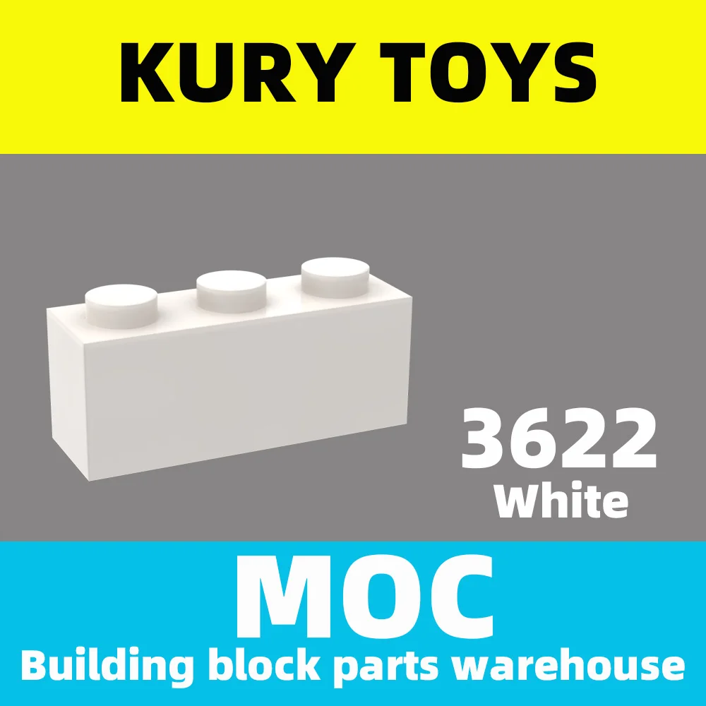 

Kury Toys DIY MOC For 3622 Building block parts For Brick 1 x 3 For Brick