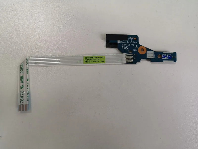 

New Laptop power button board w/cable Lenovo ideapad 300-17isk NS-A492