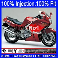 injection for kawasaki zzr400 2000 2001 2002 2003 2005 2006 2007 red glossy 112mc 54 zzr 400 zzr 400 02 03 04 05 06 07 fairing