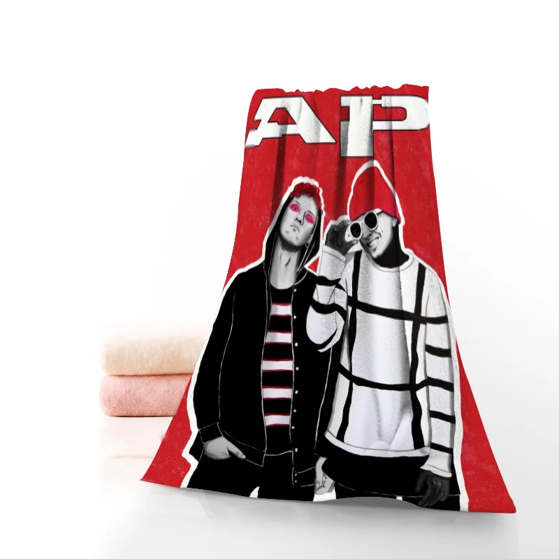 

Custom Twenty One Pilots Fashion Bath Towel Washcloth Home Textile Travel Hand Face Towel Microfiber Bathroom Towels For Adults
