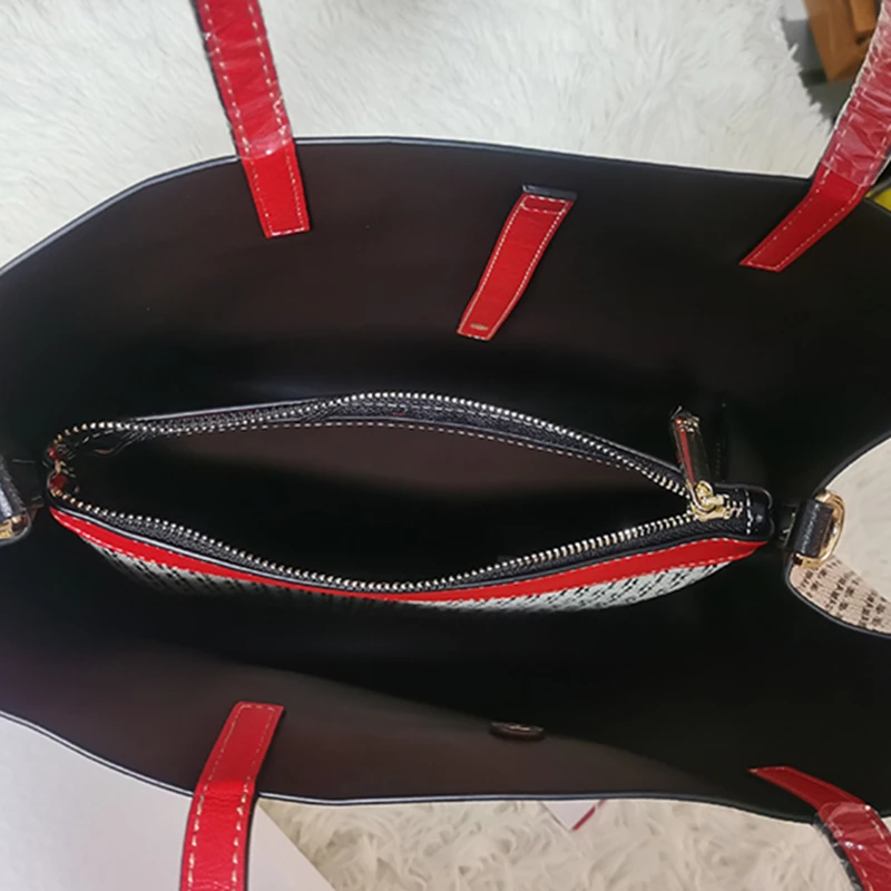 

Sac Genuine Leather Women Composite Bags CH Print Large Capacity Shopping Totes Designer Purse Ladies Shoulder Handbags Cc