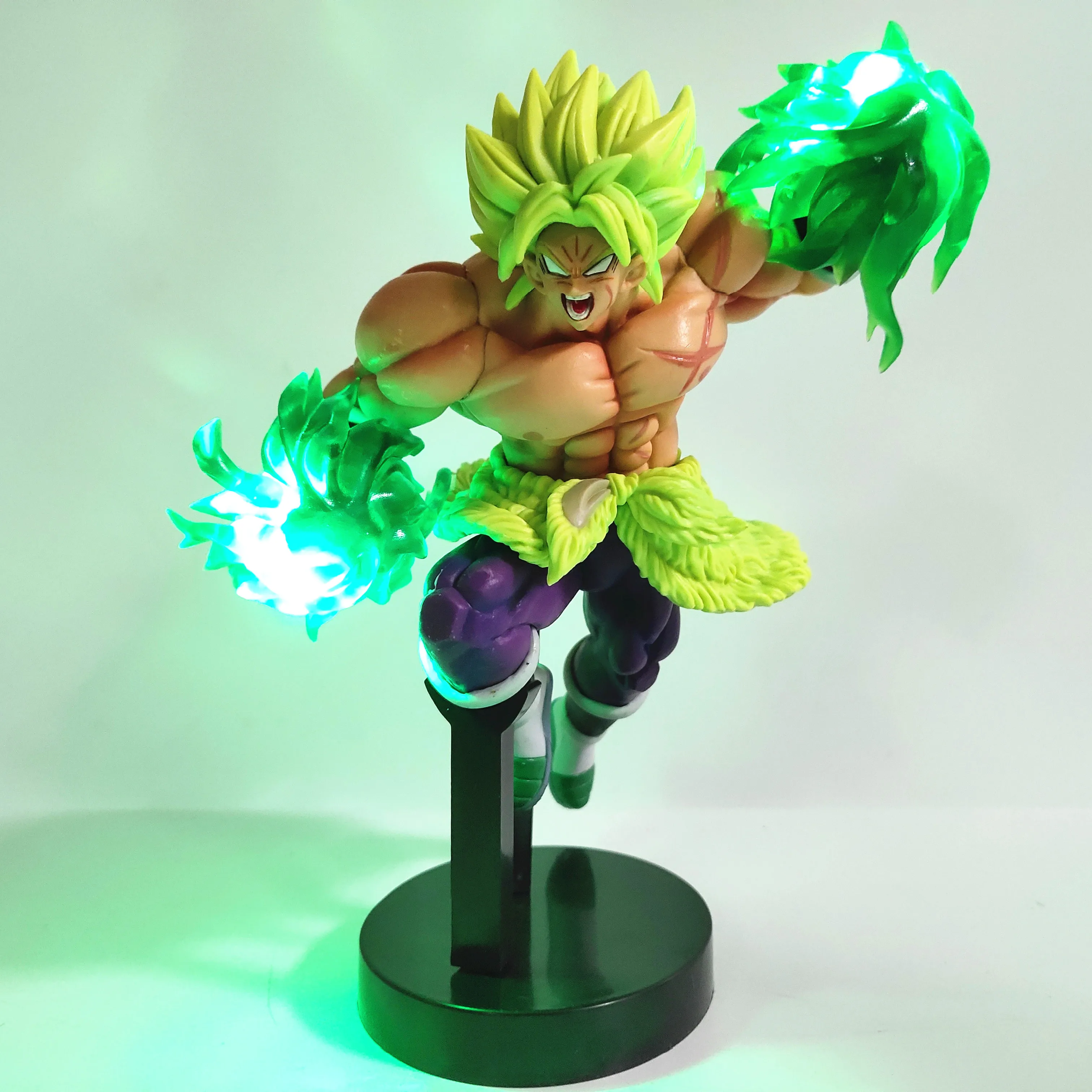 

Dragon Ball Z Broly Led Effect Action Figures Toys Anime Dragon Ball Super Broly Led Power Scene Figurine Toy DBZ