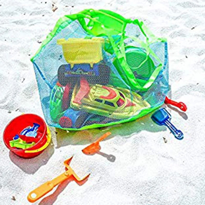 

Kids Baby Toys Beach Bag Large Mesh Storage Bags Toy Beach Sand dredging Tool Storage Handbag Pouch Pouch Children Shoulder Bag