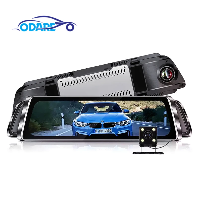 Ocare 10-дюймовый IPS сенсорный экран FHD 1080P видеорегистратор зеркало era двойной