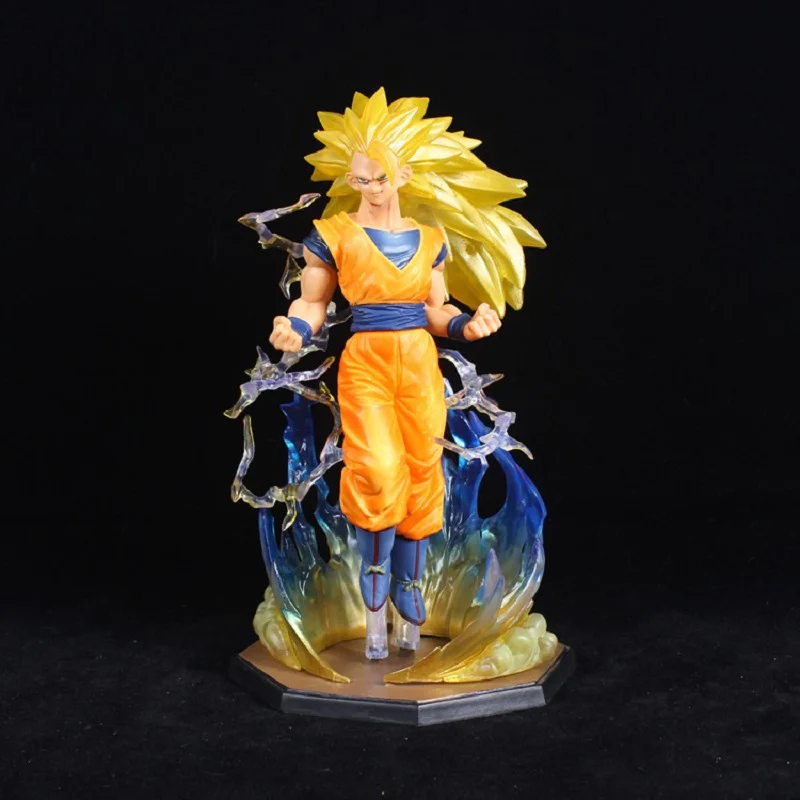 Аниме Dragon Ball Сон Гоку какаротто Супер Саян 3 сильнейшая сила синий молния альт