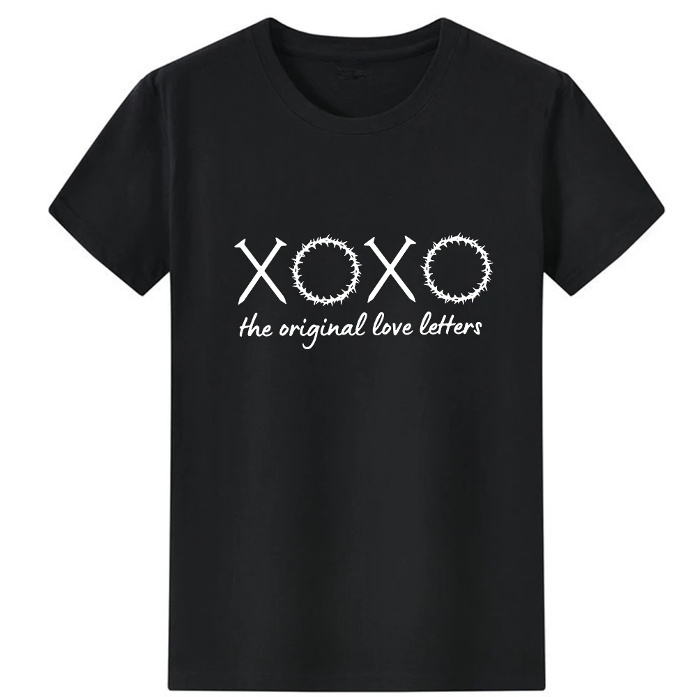 

XOXO The Original Love Letters Graphic T Shirt WOMEN Letter Pattern Print T-shirt Women Women Short Sleeve Hipster Graphic Tee