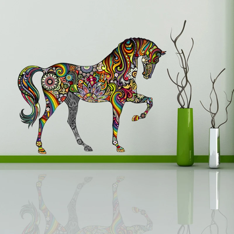 

Removable Horse Wall Sticker Art PVC Mural Decals Living Room DIY Home Decor