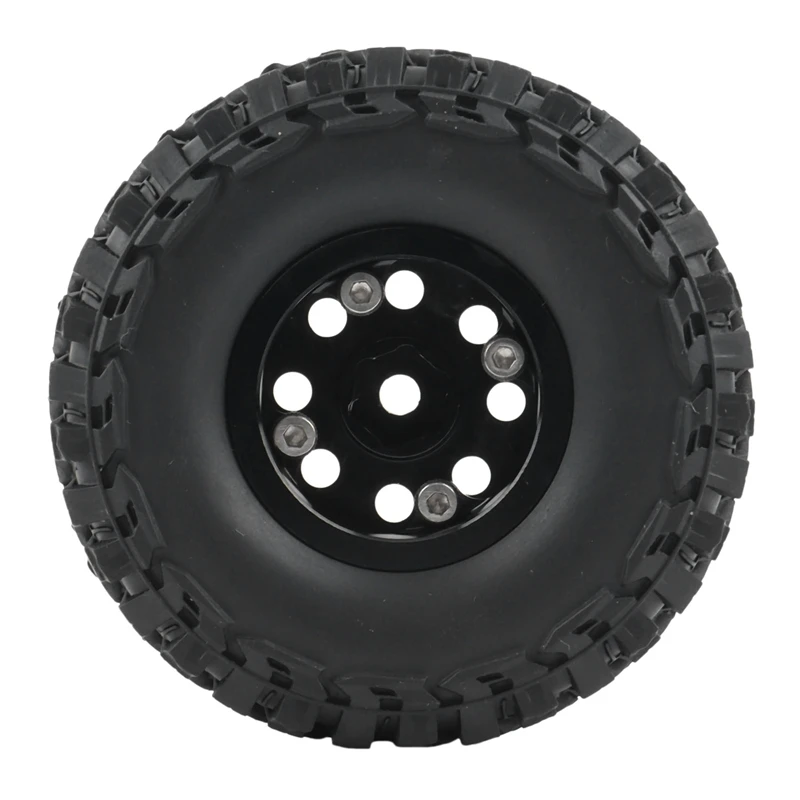 Juego de llantas con abalorios de Metal para coche, conjunto de llantas con adaptador hexagonal para coche trepador 1,0 RC Axial SCX24 1/24, piezas de actualizaci&oacute;n, 4 Uds., 90081-5