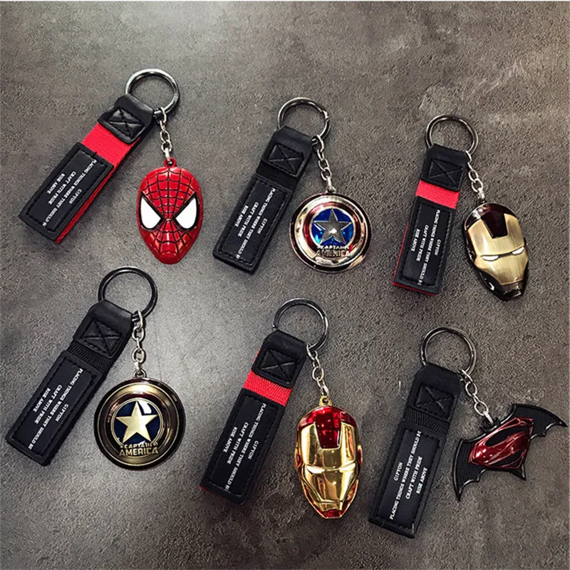 Мстители супергерой Железный человек Маска брелок с Бэтменом Капитан Америка