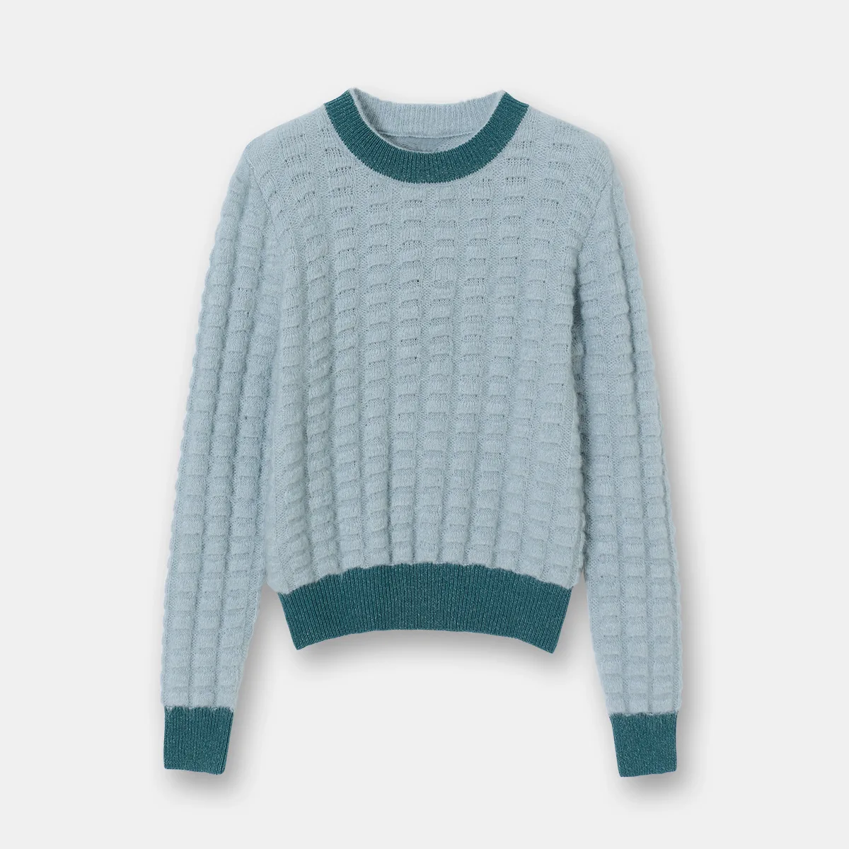 

Fannic 2020 Autumn and Winter Solid Color Casual Thick Long Sleeves Knitted Round Neck Pullover Sweater Women