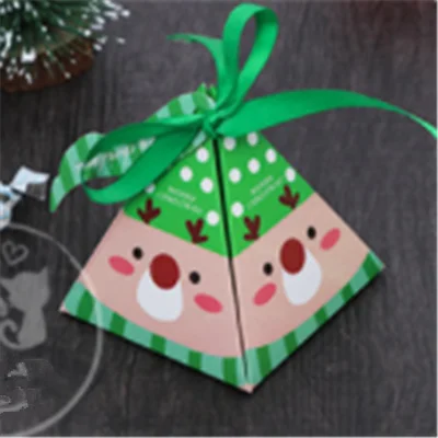 5pcs elk 5 шт./компл. веселое Рождество; яркие коробка мешок Рождественская елка Подарочная коробка с колокольчиками Бумага Коробка Подарочная сумка Контейнер поставки с утолщённой меховой опушкой - Цвет: 5pcs elk