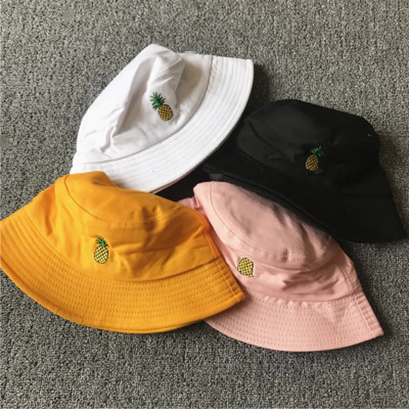 Женская Солнцезащитная Панама в виде ананаса Мужская шляпа однотонная летняя