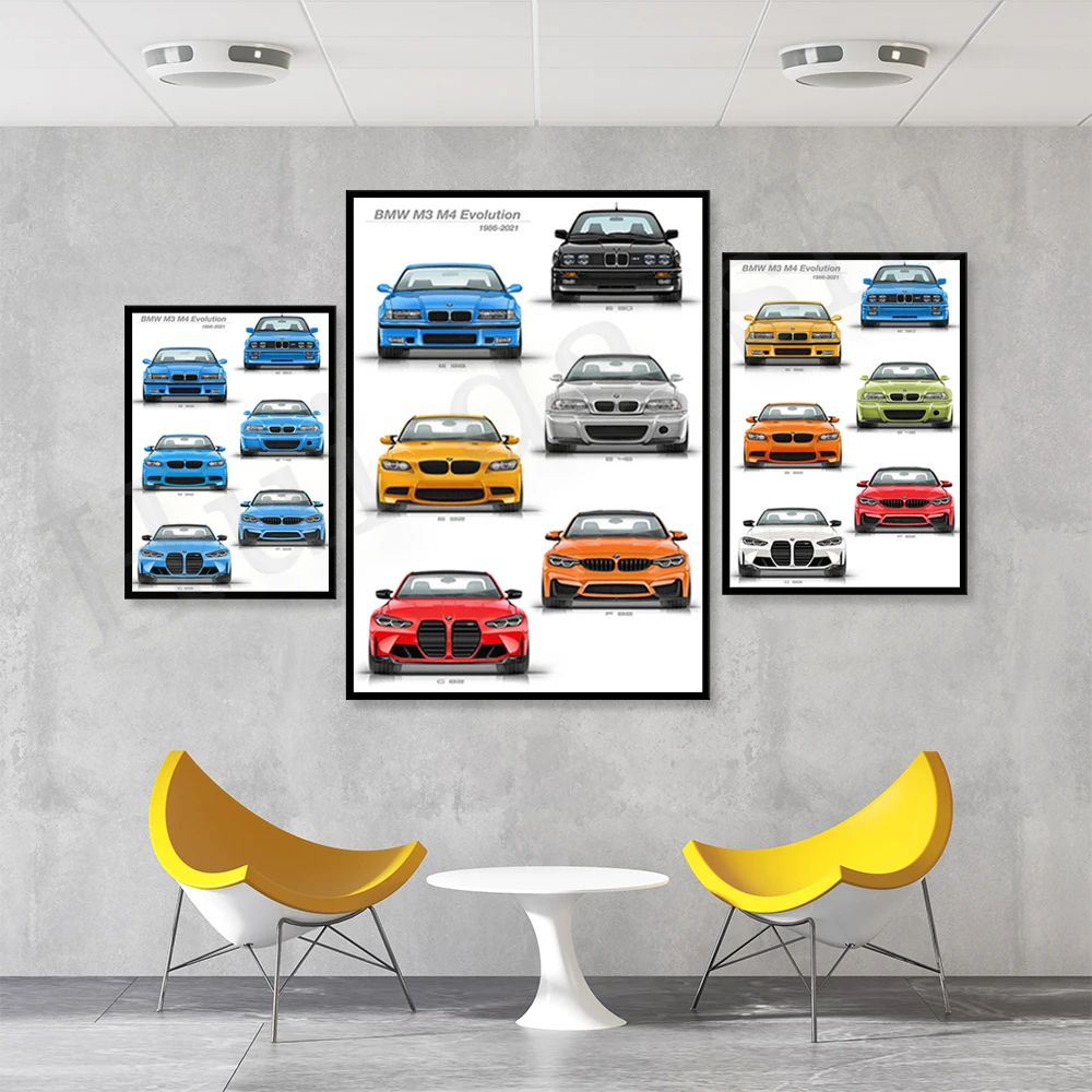 Поколение м3/М4 постер Художественная печать на высококачественном