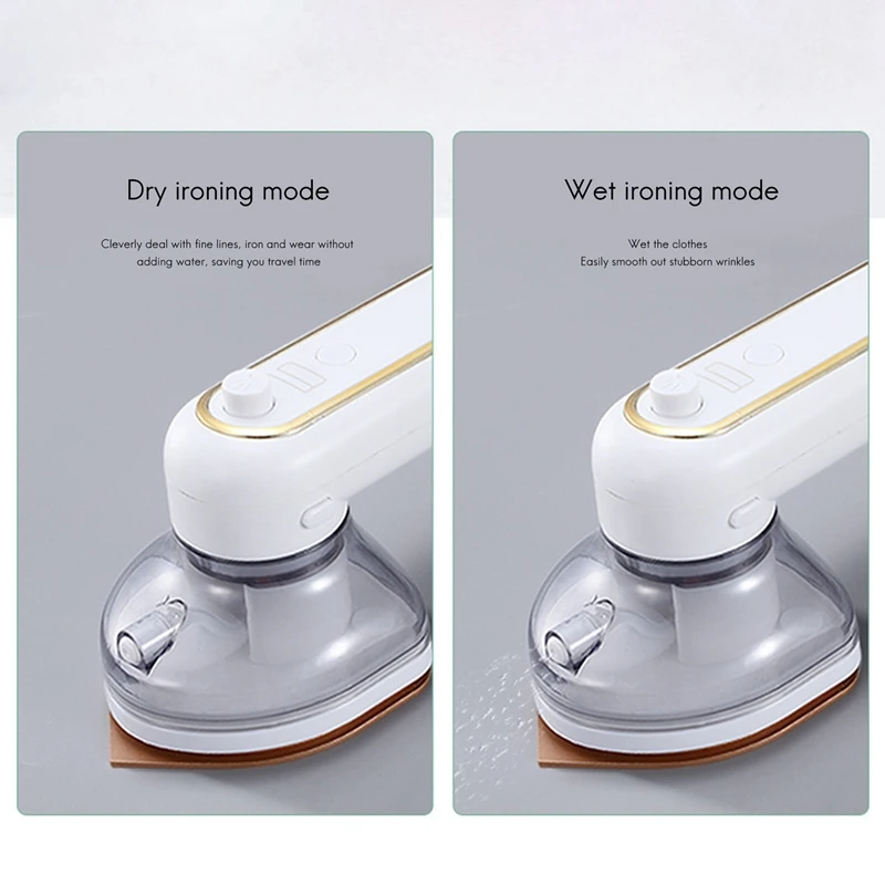 Wireless Handheld Steam Iron Machine Mini Portable USB Rechargeable Garment Steamer Hanging Ironing For Travel Home 160W | Бытовая