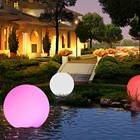 Плавающие фонари для бассейна, 16 цветов, менясветодиодный ные шарики, IP67 водонепроницаемые, 20 см, 15 см, 12 см, 8 см, ночники для джакузи, игрушки для бассейна