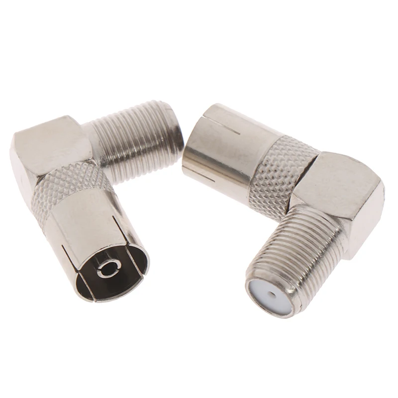 5 pcs 90 Degree Right Angled TV Aerial Cable Connector RF Coaxial F Female to Plug Socket | Обустройство дома
