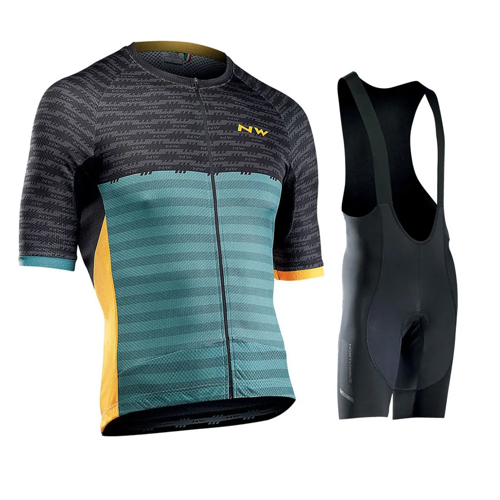 Northwave высокое качество синий 2020 Pro Team набор Джерси для велоспорта Мужская одежда