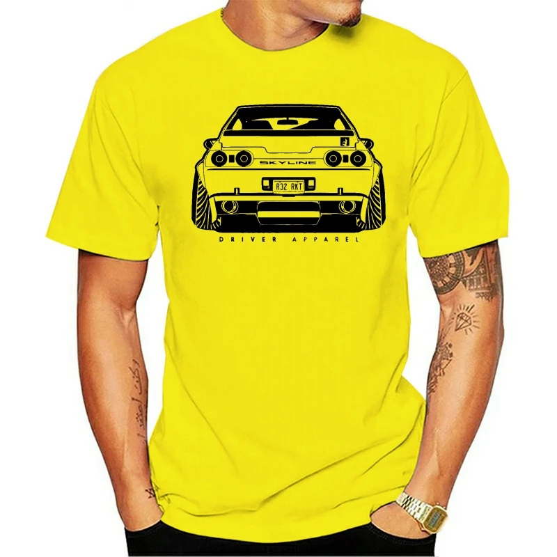 

2021 Leisure Fashion 100% Cotton T-shirtHot Sale Super Top Quality Men O Neck Jdm Skyline Gtr R32 Rally Car Fans