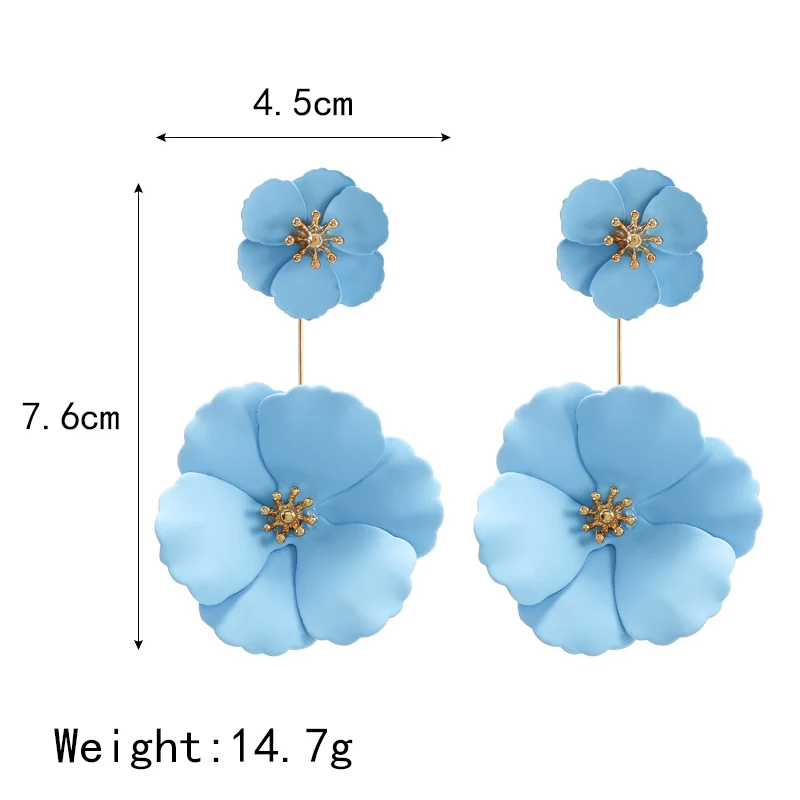 Набор женских серег с акриловым жемчугом серьги-гвоздики в богемном стиле