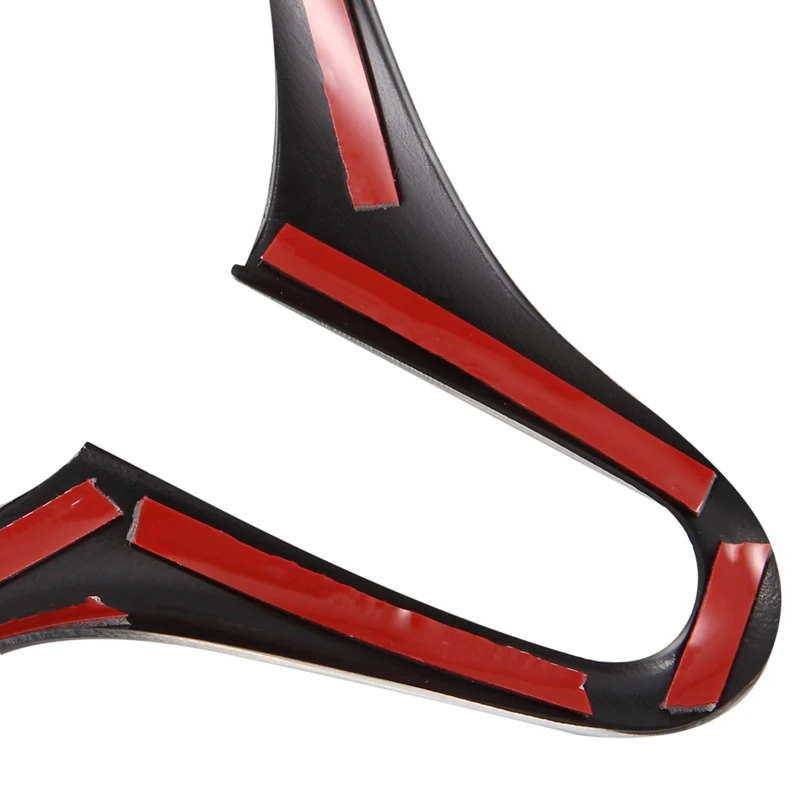 Автомобильная ABS углеродное волокно стиль внутренняя Накладка для рулевого
