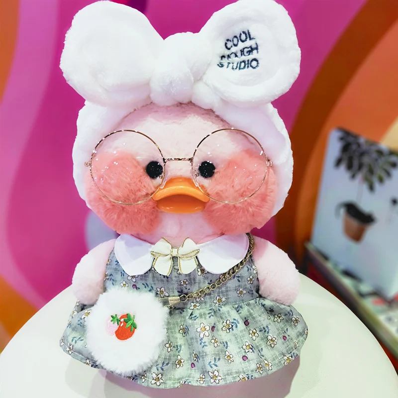 

30cm Cute Lalafanfan Wearing Little Yellow Duck Doll Ducks Plush Soft Toys High Quality Baby Toys Birthday Gift for Girl