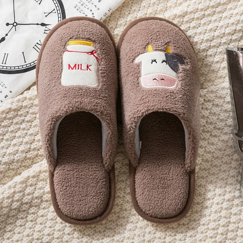 Шлепанцы для мальчиков и девочек зимние теплые Нескользящие на плоской подошве |