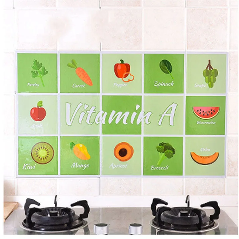 Свежие фрукты алюминиевая фольга для кухни настенные наклейки