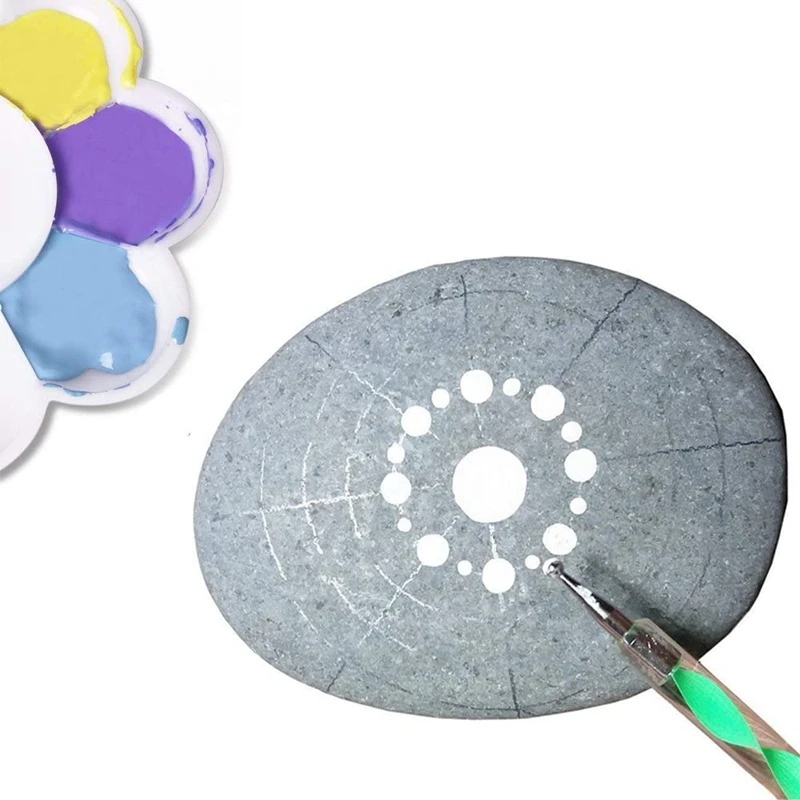 

25PCS Mandala Dotting Tools Stencil Mandala Painting Tool Kits Brushes for Painting Rocks Coloring Drawing Art Supplies