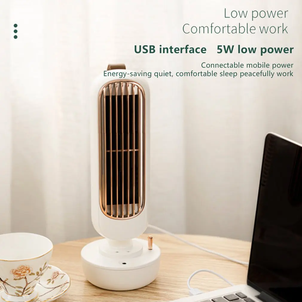 

Mini Air Conditioner Fan For Students Desktop Cooler With USB And Sprayer For Office With Water Cooling Fan