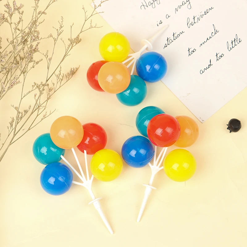 

Кукольный дом, цветной воздушный шар, Топпер для торта, свадебного торта, флаг, день рождения, десертный Декор