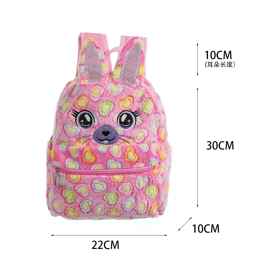 plush cat  bag cartoon schoolbags for girls small kid backpack  school doll bags soft kindergarten cute children bag polyester