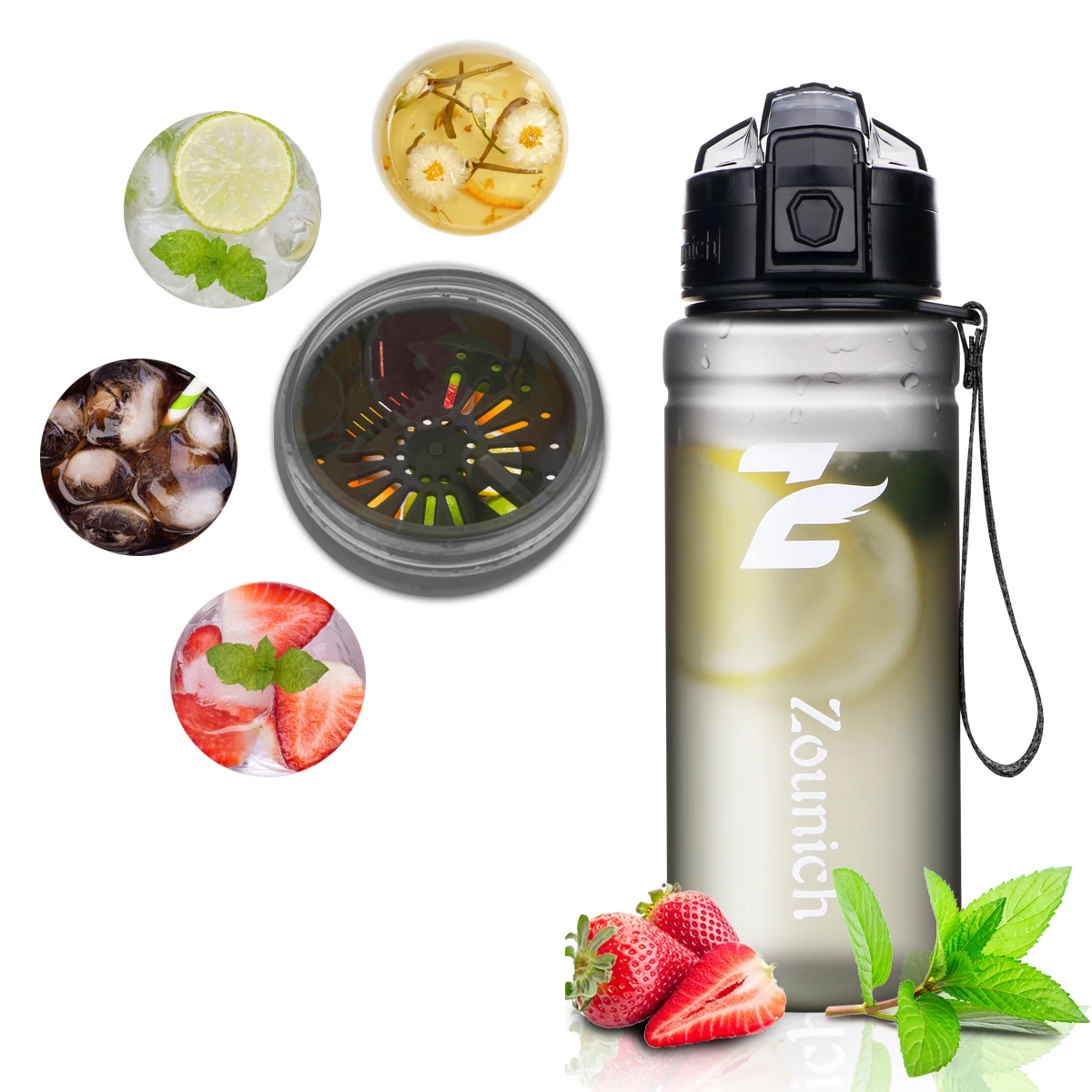 Герметичные пластиковые бутылки для путешествий Спортивная бутылка воды без БФА