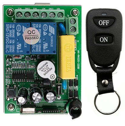 Беспроводной Выключатель света с ДУ релейный выход для радио 220 В переменного