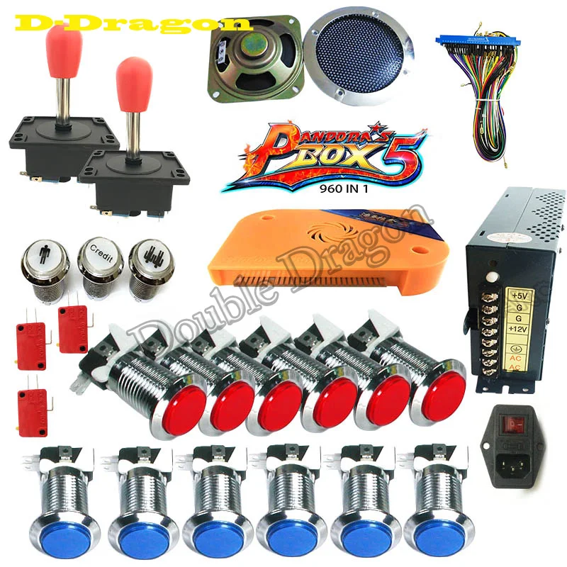 DIY аркадные пряди комплекты оригинальные детали Pandora Box 5/9 960 в 1 с блоком питания