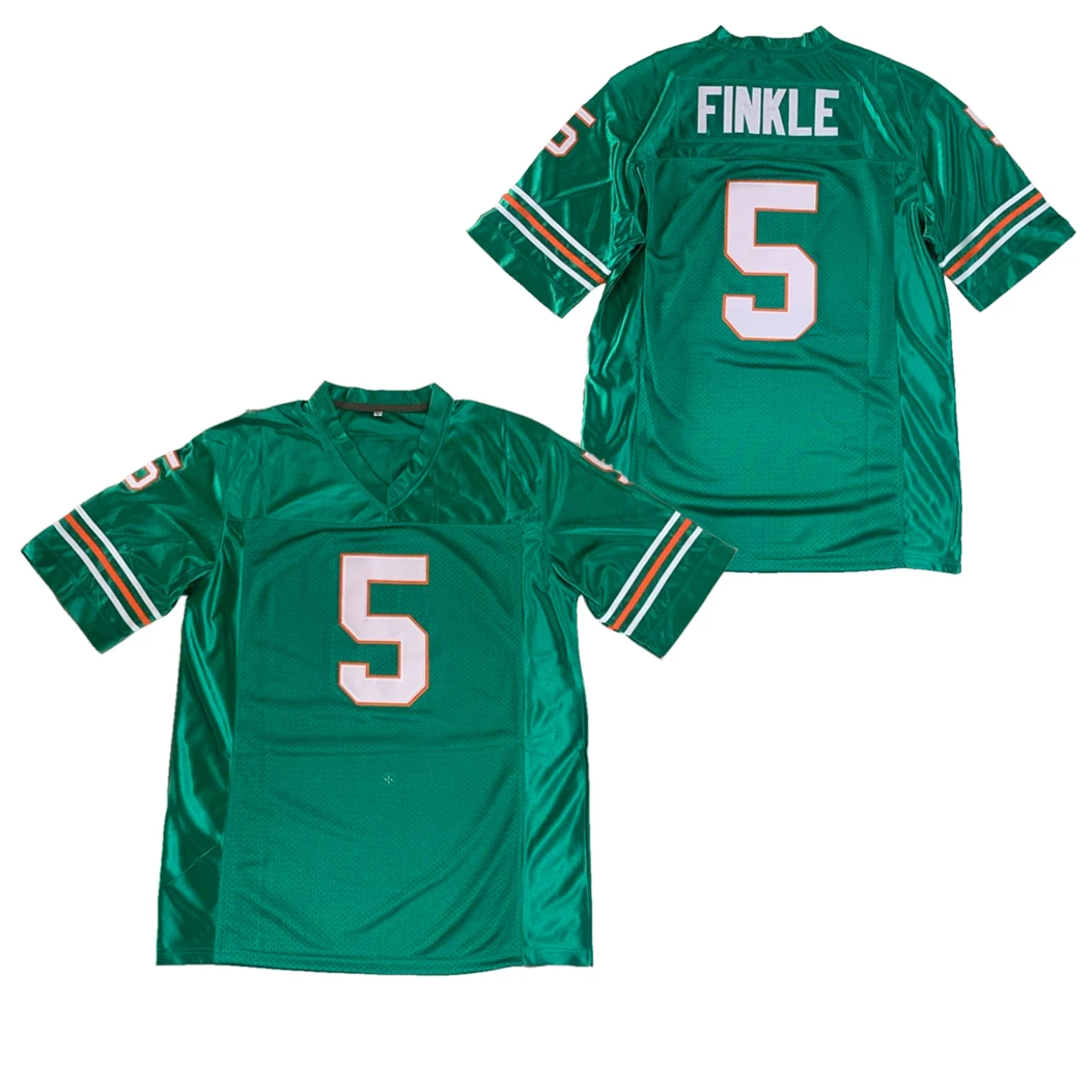 

BG American football jersey 5 FINKLE jerseys Embroidery sewing Outdoor sportswear Hip hop loose GREEN 2020 new hot