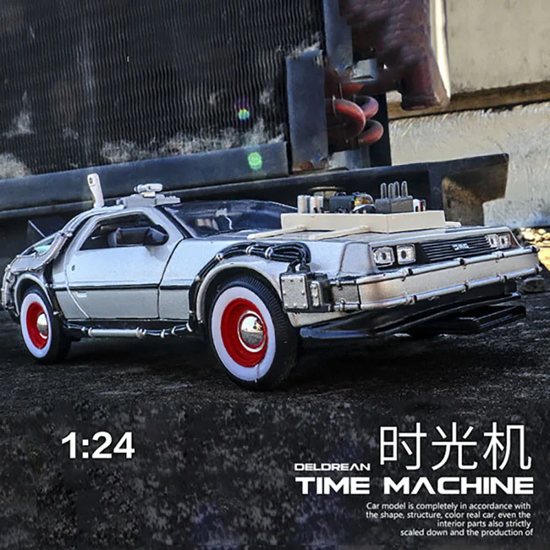 1/24 масштабная модель автомобиля литья под давлением сплав Back To The Future на возраст 1
