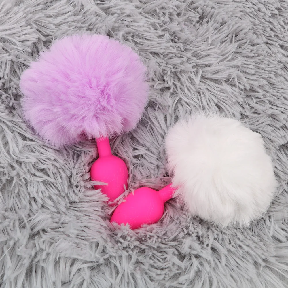 VATINE Silicone Butt Plug Hairy Rabbit Tail Anal Sex Toys for Women Erotic Shop | Красота и здоровье