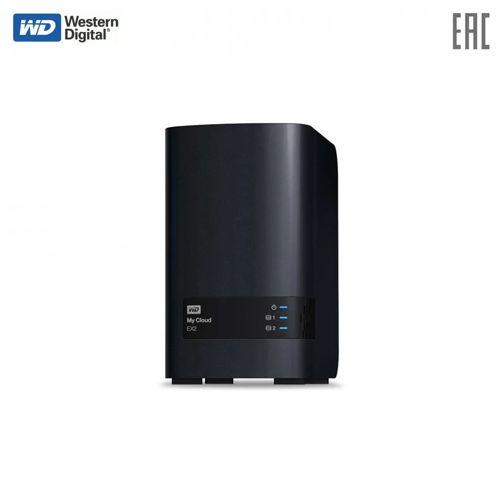 Система хранения данных Western Digital 2BAY 2X4TB WDBSHB0080JCH EEUE|Сетевые хранилища| |