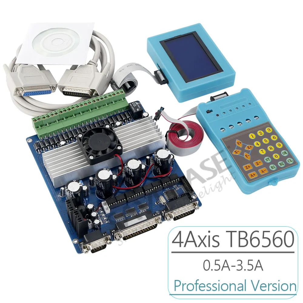 4 Оси ЧПУ Маршрутизатор TB6560 Драйвер Шагового Мотора Функции LCD Дисплей Панель