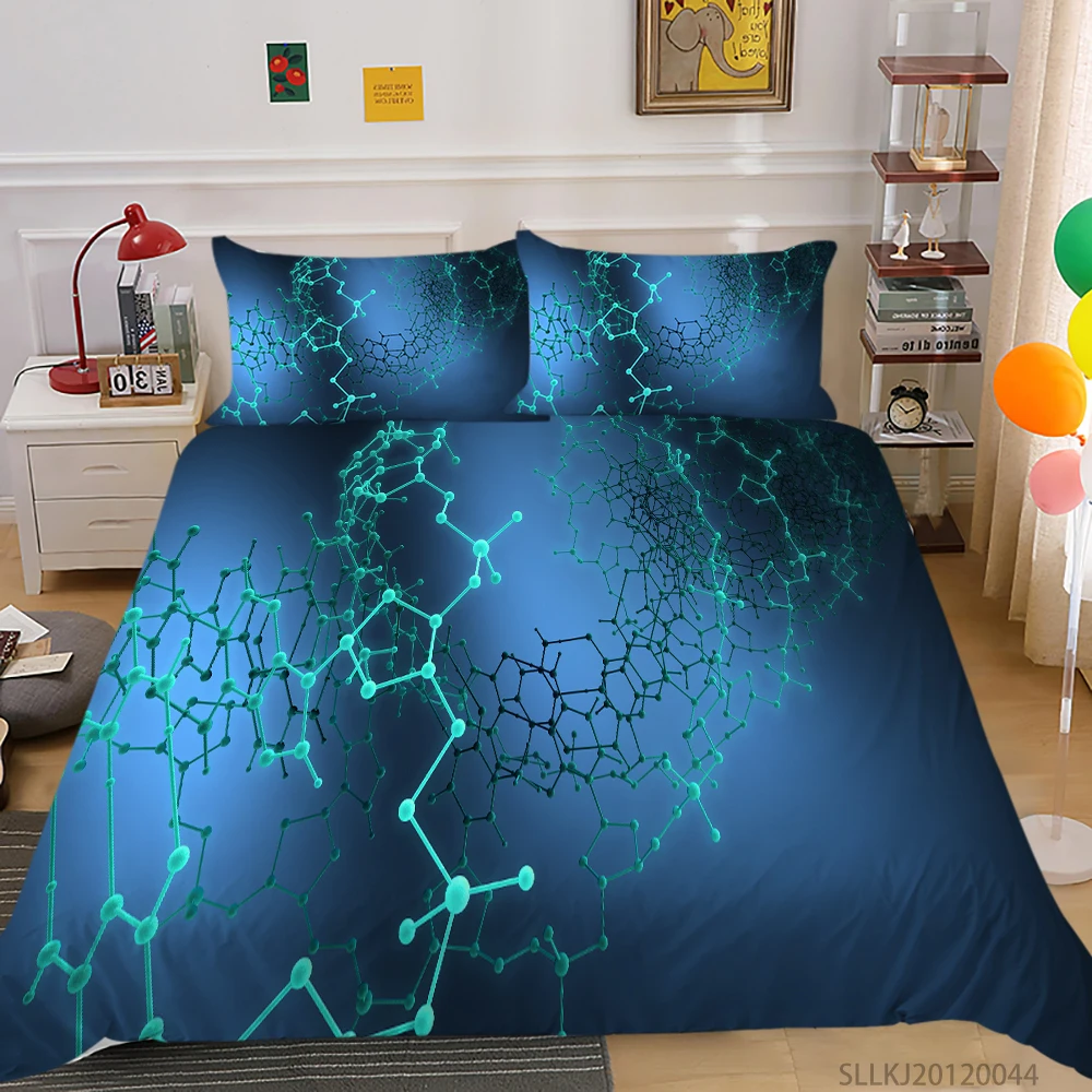 

3D Brain Print Bedding Set Queen Size Duvet Cover Set Highend Thinking 2/3 Pcs Bedroom Decoration Kid Adult Polyester Bedclothes