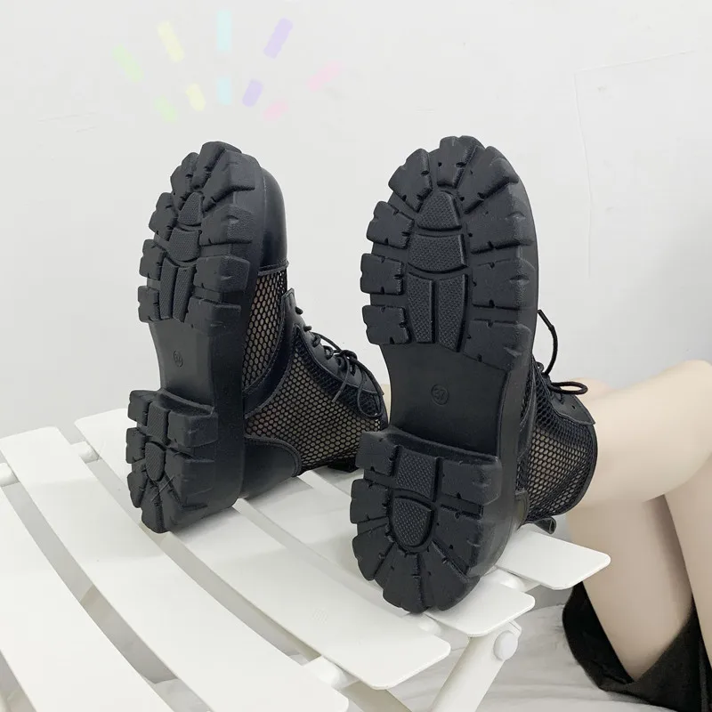Прохладные ботинки SONLARFU из сетчатой марлевой ткани женская новая летняя